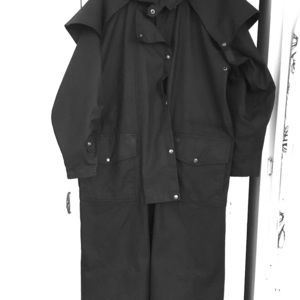 Waterproof duster coat, removable liner, size Med